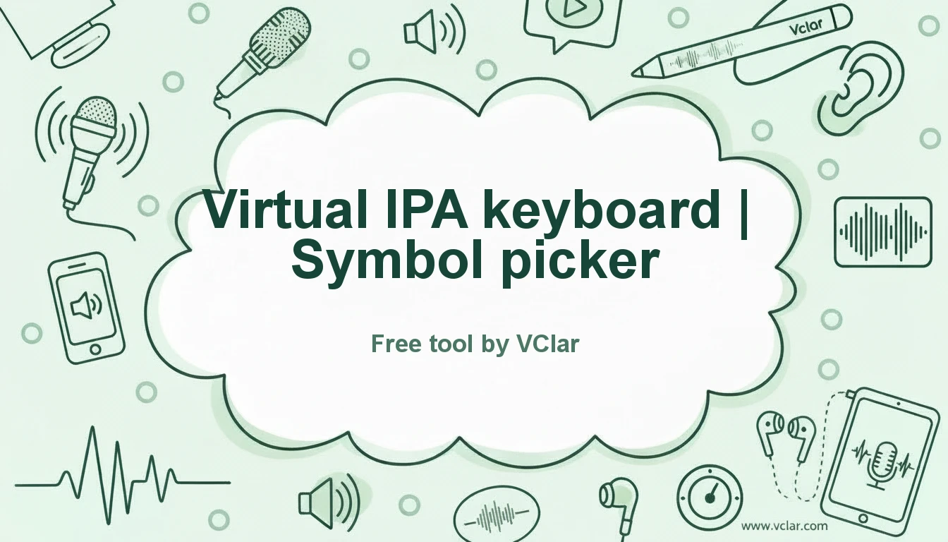 Virtual IPA keyboard online: click International Phonetic Alphabet symbols to type transcriptions