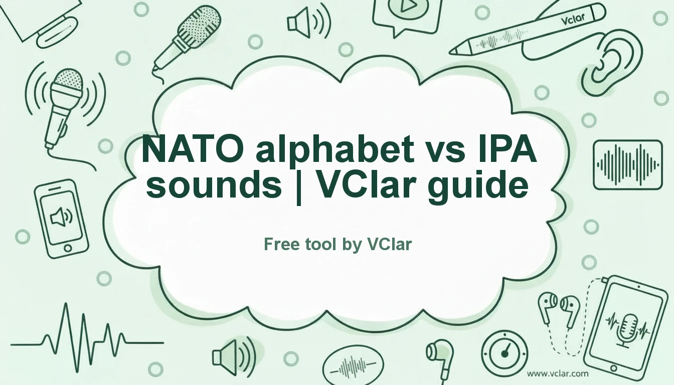 NATO phonetic alphabet versus IPA: spelling letters versus writing sounds