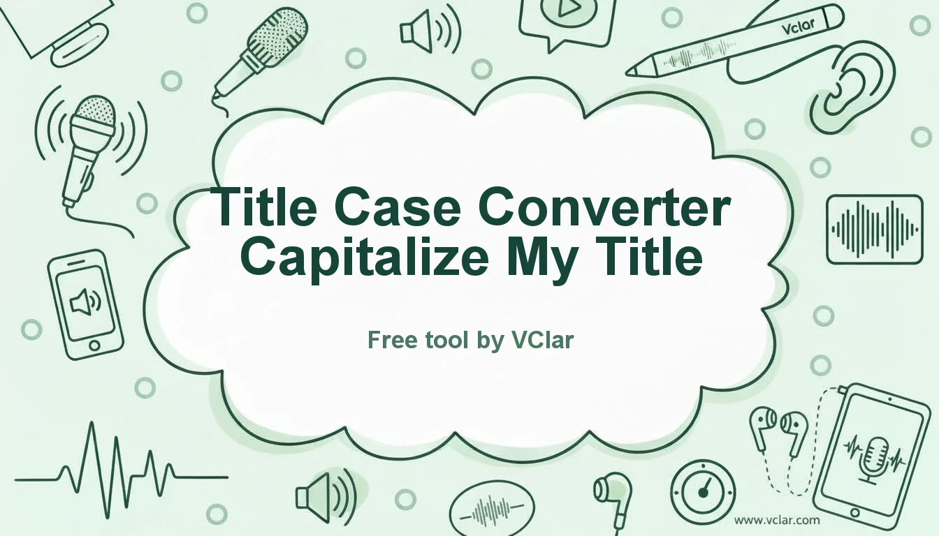 Title case converter and capitalize my title tool